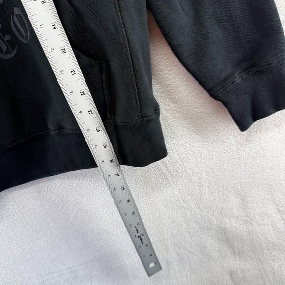 Hutch Brand Hoodie Men's Small Black Aidan Hutchinson Lion Graphic Spellout - Picture 2 of 9